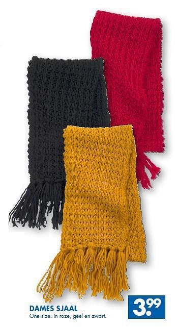 Aanbiedingen Dames sjaal - Huismerk - Zeeman  - Geldig van 25/10/2014 tot 08/11/2014 bij Zeeman
