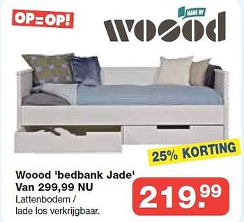 Aanbiedingen Woood bedbank jade - Woood - Geldig van 19/10/2014 tot 09/11/2014 bij Baby & Tiener Megastore