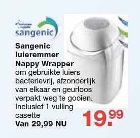 Aanbiedingen Sangenic luiremmer nappy wrapper - Sangenic - Geldig van 19/10/2014 tot 09/11/2014 bij Baby & Tiener Megastore