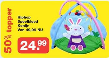 Aanbiedingen Hiphop speelkleed konijn - Haton - Geldig van 19/10/2014 tot 09/11/2014 bij Baby & Tiener Megastore