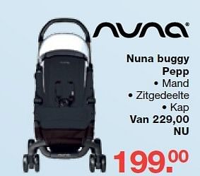 Aanbiedingen Nuna buggy pepp - Nuna - Geldig van 19/10/2014 tot 09/11/2014 bij Baby & Tiener Megastore