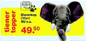 Aanbiedingen Dierenkop - Huismerk - Baby &amp; Tiener Megastore - Geldig van 19/10/2014 tot 09/11/2014 bij Baby & Tiener Megastore
