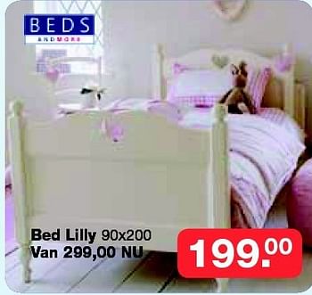 Aanbiedingen Bed lilly - Huismerk - Baby &amp; Tiener Megastore - Geldig van 19/10/2014 tot 09/11/2014 bij Baby & Tiener Megastore