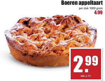 Aanbiedingen Boeren appeltaart - Huismerk - MCD Supermarkten - Geldig van 03/11/2014 tot 08/11/2014 bij MCD Supermarkten