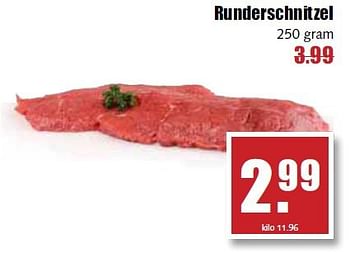 Aanbiedingen Runderschnitzel - Huismerk - MCD Supermarkten - Geldig van 03/11/2014 tot 08/11/2014 bij MCD Supermarkten