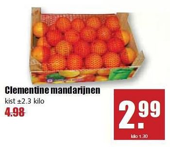 Aanbiedingen Clementine mandarijnen - Huismerk - MCD Supermarkten - Geldig van 03/11/2014 tot 08/11/2014 bij MCD Supermarkten