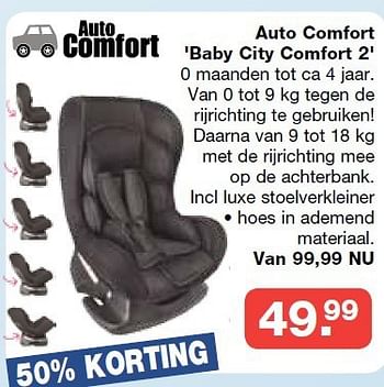 Aanbiedingen Auto comfort baby city comfort 2 - Auto Comfort - Geldig van 19/10/2014 tot 09/11/2014 bij Baby & Tiener Megastore