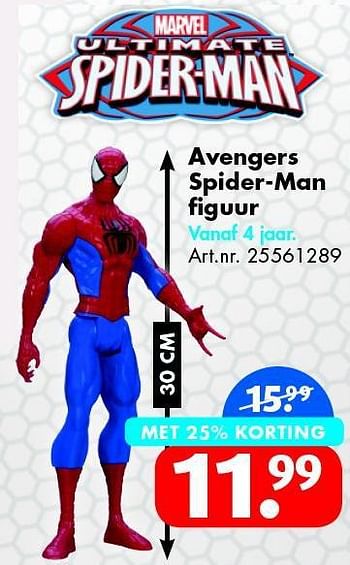 Aanbiedingen Avengers spider-man figuur - Spider-man - Geldig van 25/10/2014 tot 09/11/2014 bij Bart Smit