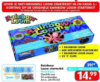 Aanbiedingen Rainbow loom starterkit - Huismerk - Bart Smit - Geldig van 25/10/2014 tot 09/11/2014 bij Bart Smit