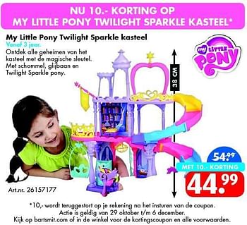 Aanbiedingen My little pony twilight sparkle kasteel - My Little Pony - Geldig van 25/10/2014 tot 09/11/2014 bij Bart Smit