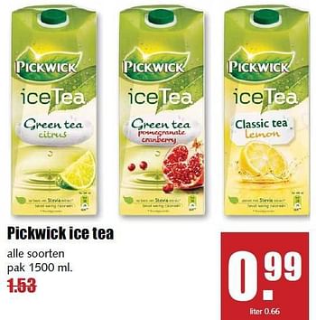 Aanbiedingen Pickwick ice tea - Pickwick - Geldig van 03/11/2014 tot 08/11/2014 bij MCD Supermarkten