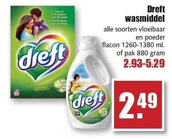 Aanbiedingen Dreft wasmiddel - Dreft - Geldig van 03/11/2014 tot 08/11/2014 bij MCD Supermarkten