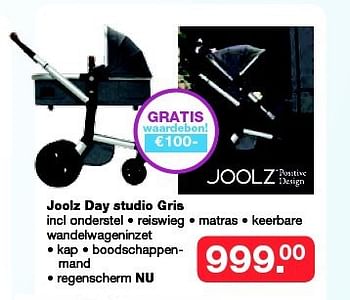 Aanbiedingen Joolz day studio gris - Joolz - Geldig van 19/10/2014 tot 09/11/2014 bij Baby & Tiener Megastore