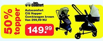 Aanbiedingen Autocomfort citi hopper combiwagen brown - Auto Comfort - Geldig van 19/10/2014 tot 09/11/2014 bij Baby & Tiener Megastore