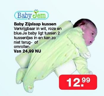 Aanbiedingen Baby zijslaap kussen - BabyJem - Geldig van 19/10/2014 tot 09/11/2014 bij Baby & Tiener Megastore