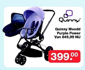 Aanbiedingen Quinny moodd purple power - Quinny - Geldig van 19/10/2014 tot 09/11/2014 bij Baby & Tiener Megastore