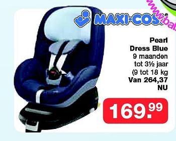 Aanbiedingen Pearl dress blue - Maxi-cosi - Geldig van 19/10/2014 tot 09/11/2014 bij Baby & Tiener Megastore