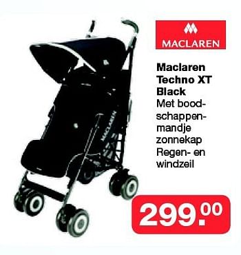 Aanbiedingen Maclaren techno xt black - Maclaren - Geldig van 19/10/2014 tot 09/11/2014 bij Baby & Tiener Megastore