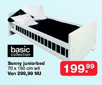 Aanbiedingen Sonny juniorbed - Basic Collection - Geldig van 19/10/2014 tot 09/11/2014 bij Baby & Tiener Megastore
