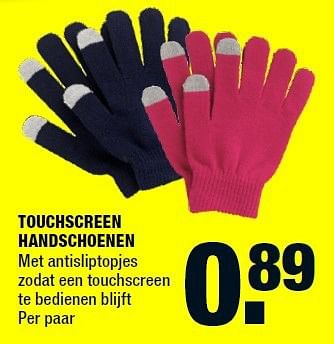 Aanbiedingen Touchscreen handschoenen - Huismerk - Big Bazar - Geldig van 03/11/2014 tot 09/11/2014 bij Big Bazar