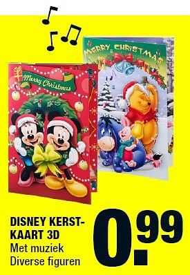 Aanbiedingen Disney kerstkaart 3d - Disney - Geldig van 03/11/2014 tot 09/11/2014 bij Big Bazar