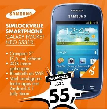 Aanbiedingen Simlockvrije smartphone - Samsung - Geldig van 03/11/2014 tot 09/11/2014 bij Expert