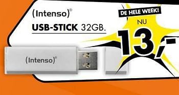 Aanbiedingen Usb-stick 32gb - Intenso - Geldig van 03/11/2014 tot 09/11/2014 bij Expert