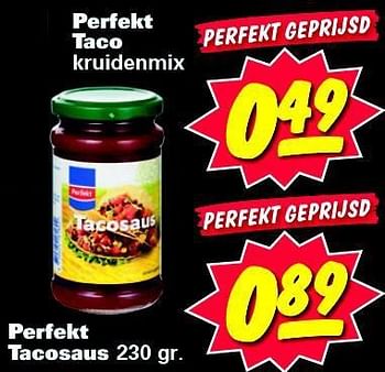 Aanbiedingen Perfekt tacosaus - Perfekt - Geldig van 03/11/2014 tot 09/11/2014 bij Nettorama