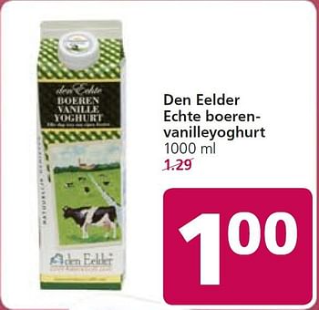 Aanbiedingen Den eelder echte boerenvanilleyoghurt - Den Eelder - Geldig van 03/11/2014 tot 09/11/2014 bij Jan Linders