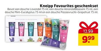 Aanbiedingen Kneipp favourites geschenkset - Kneipp - Geldig van 28/10/2014 tot 09/11/2014 bij Trekpleister