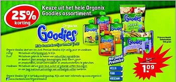 Aanbiedingen Keuze uit het hele organix goodies assortiment - Huismerk - Trekpleister - Geldig van 28/10/2014 tot 09/11/2014 bij Trekpleister