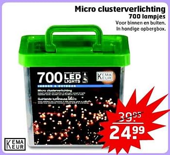 Aanbiedingen Micro clusterverlichting - Huismerk - Trekpleister - Geldig van 28/10/2014 tot 09/11/2014 bij Trekpleister