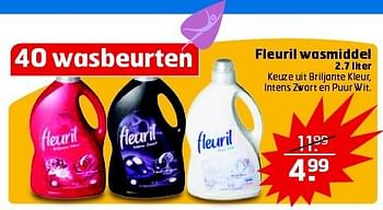 Aanbiedingen Fleuril wasmiddel - Fleuril - Geldig van 28/10/2014 tot 09/11/2014 bij Trekpleister