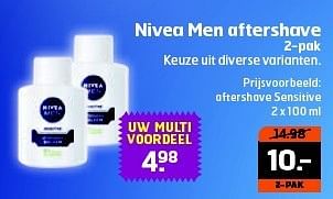 Aanbiedingen Nivea men aftershave - Nivea - Geldig van 28/10/2014 tot 09/11/2014 bij Trekpleister