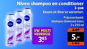 Aanbiedingen Nivea shampoo en conditioner - Nivea - Geldig van 28/10/2014 tot 09/11/2014 bij Trekpleister