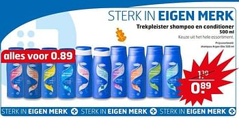 Aanbiedingen Trekpleister shampoo en conditioner - Huismerk - Trekpleister - Geldig van 28/10/2014 tot 09/11/2014 bij Trekpleister