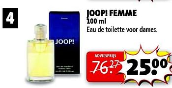 Aanbiedingen Joop! femme - Joop! - Geldig van 04/11/2014 tot 09/11/2014 bij Kruidvat