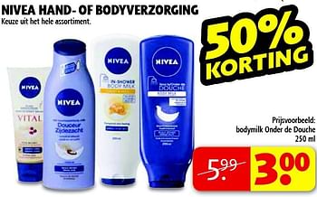 Aanbiedingen Nivea hand- of bodyverzorging - Nivea - Geldig van 04/11/2014 tot 09/11/2014 bij Kruidvat