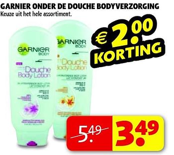 Aanbiedingen Garnier onder de douche bodyverzorging - Garnier - Geldig van 04/11/2014 tot 09/11/2014 bij Kruidvat