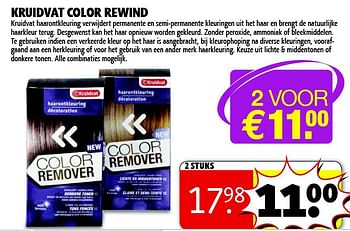 Aanbiedingen Kruidvat color rewind - Huismerk - Kruidvat - Geldig van 04/11/2014 tot 09/11/2014 bij Kruidvat