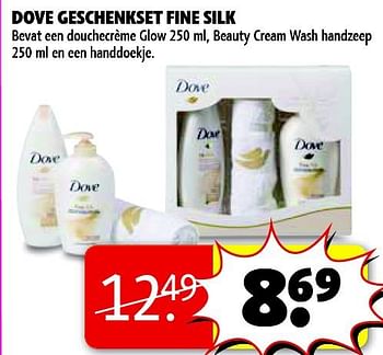 Aanbiedingen Dove geschenkset fine silk - Dove - Geldig van 04/11/2014 tot 09/11/2014 bij Kruidvat