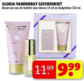 Aanbiedingen Gloria vanderbilt geschenkset - Gloria Vanderbilt - Geldig van 04/11/2014 tot 09/11/2014 bij Kruidvat