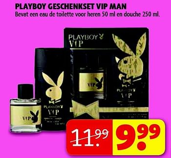 Aanbiedingen Playboy geschenkset vip man - Playboy - Geldig van 04/11/2014 tot 09/11/2014 bij Kruidvat