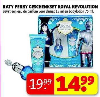 Aanbiedingen Katy perry geschenkset royal revolution - Katy Perry - Geldig van 04/11/2014 tot 09/11/2014 bij Kruidvat