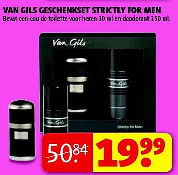 Aanbiedingen Van gils geschenkset strictly for men - Van Gils - Geldig van 04/11/2014 tot 09/11/2014 bij Kruidvat