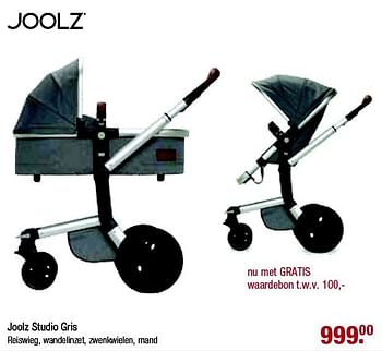 Aanbiedingen Joolz studio gris - Joolz - Geldig van 26/10/2014 tot 16/11/2014 bij Baby & Tiener Megastore