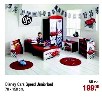 Aanbiedingen Disney cars speed juniorbed - Disney - Geldig van 26/10/2014 tot 16/11/2014 bij Baby & Tiener Megastore