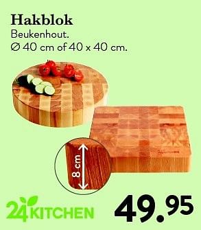 Aanbiedingen Hakblok beukenhout - Huismerk - Cook &amp; Co - Geldig van 24/10/2014 tot 23/11/2014 bij Cook & Co