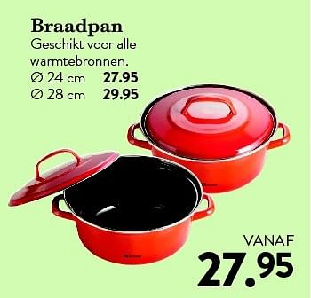 Aanbiedingen Braadpan geschikt voor alle warmtebronnen - Huismerk - Cook &amp; Co - Geldig van 24/10/2014 tot 23/11/2014 bij Cook & Co
