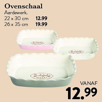Aanbiedingen Ovenschaal aardewerk - Huismerk - Cook &amp; Co - Geldig van 24/10/2014 tot 23/11/2014 bij Cook & Co